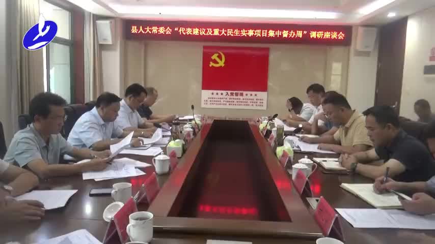 县人大常委会开展“代表建议及重大民生实事项目集中督办周”活动