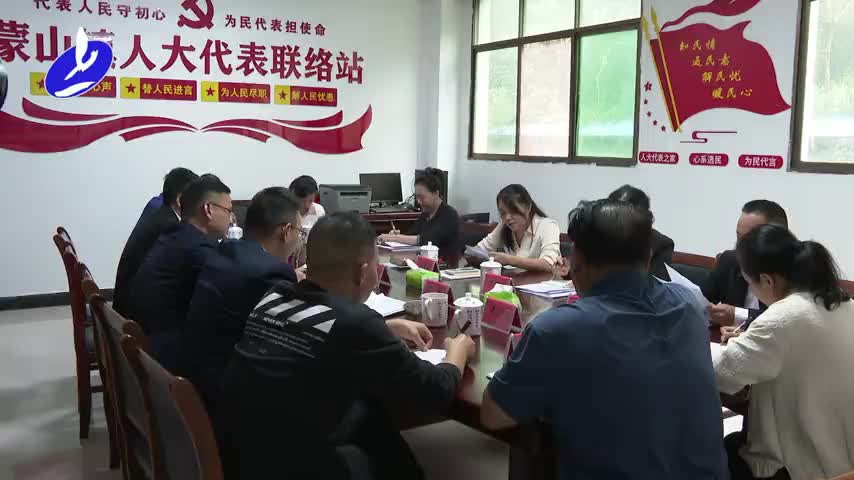 陈爱红到蒙山镇开展人大代表进站履职活动