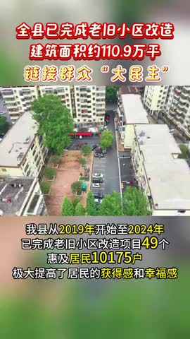第17集 上高县已完成老旧小区改造建筑面积约110.9万平，惠及居民10175户