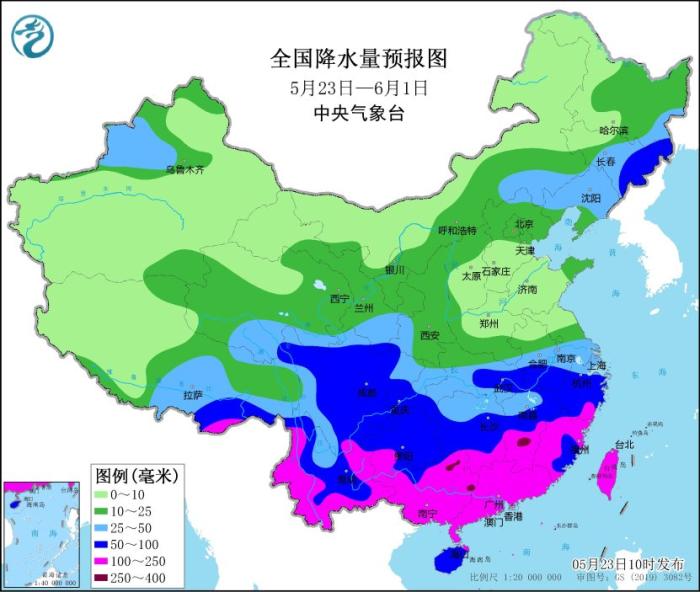 中央气象台：未来10天南方地区将出现大范围较强降雨过程-中新网