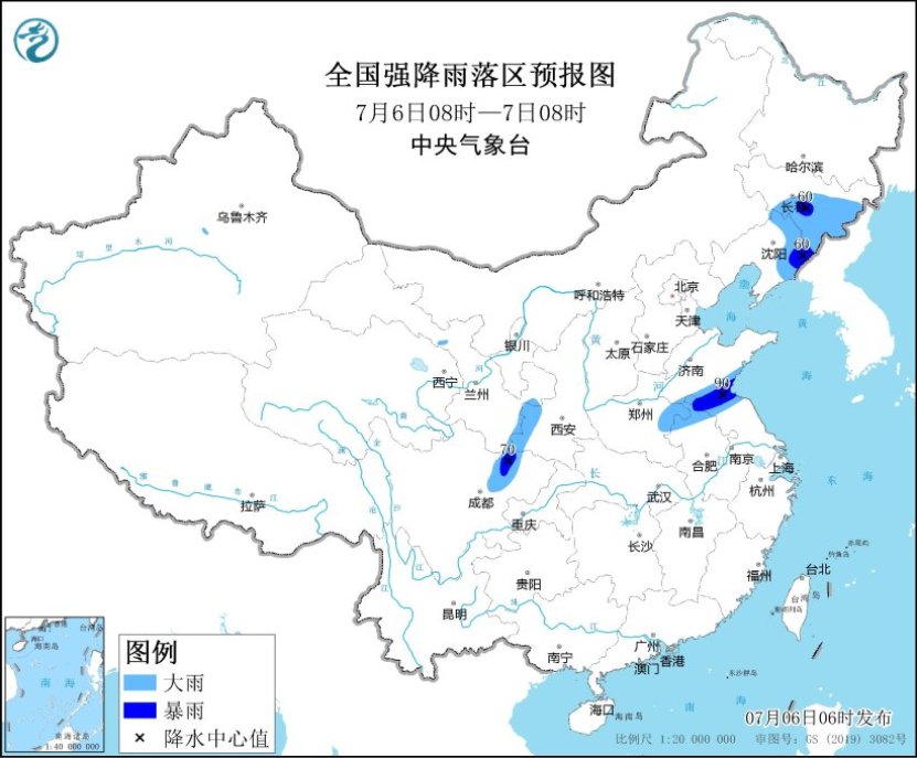 山东辽宁吉林等地有较强降雨 江南华南等地有持续性高温天气-中新网