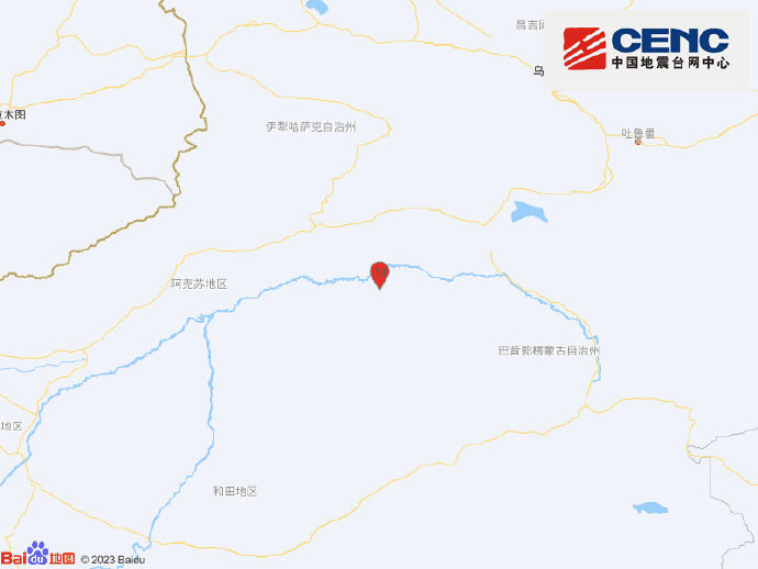 新疆巴音郭楞州尉犁县发生3.1级地震 震源深度19千米-中新网