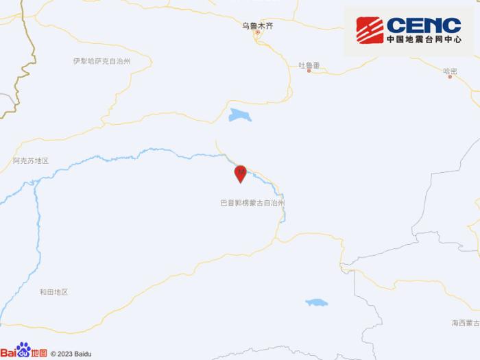 新疆巴音郭楞州尉犁县发生3.0级地震 震源深度10千米-中新网