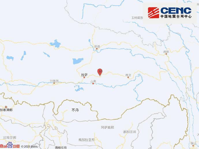 西藏拉萨市墨竹工卡县发生3.2级地震 震源深度10千米-中新网