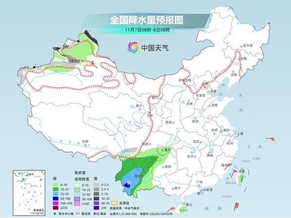 全国大部降水稀少气温逐渐回升 西南地区等地仍有雨雪天气-中新网