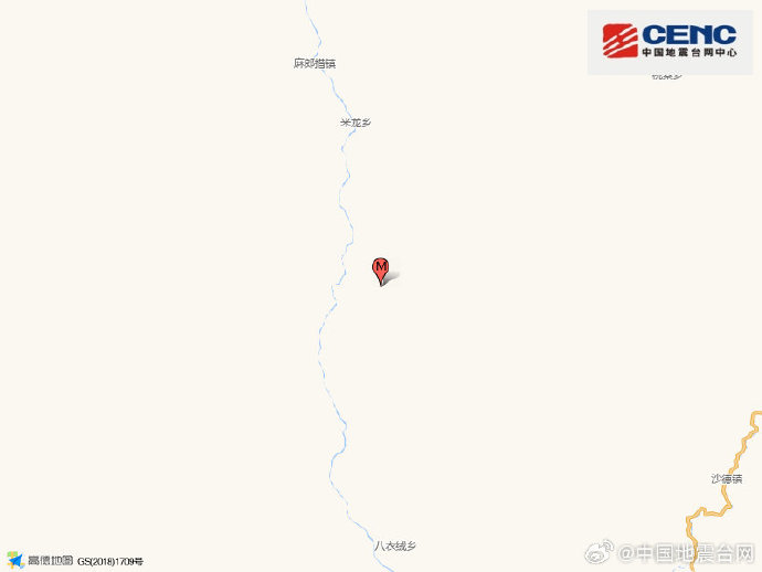 四川甘孜州雅江县发生3.4级地震 震源深度10千米-中新网