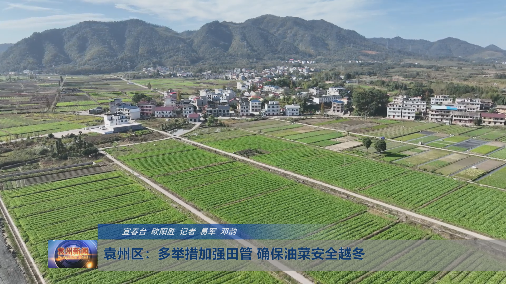 袁州区：多举措加强田管 确保油菜安全越冬