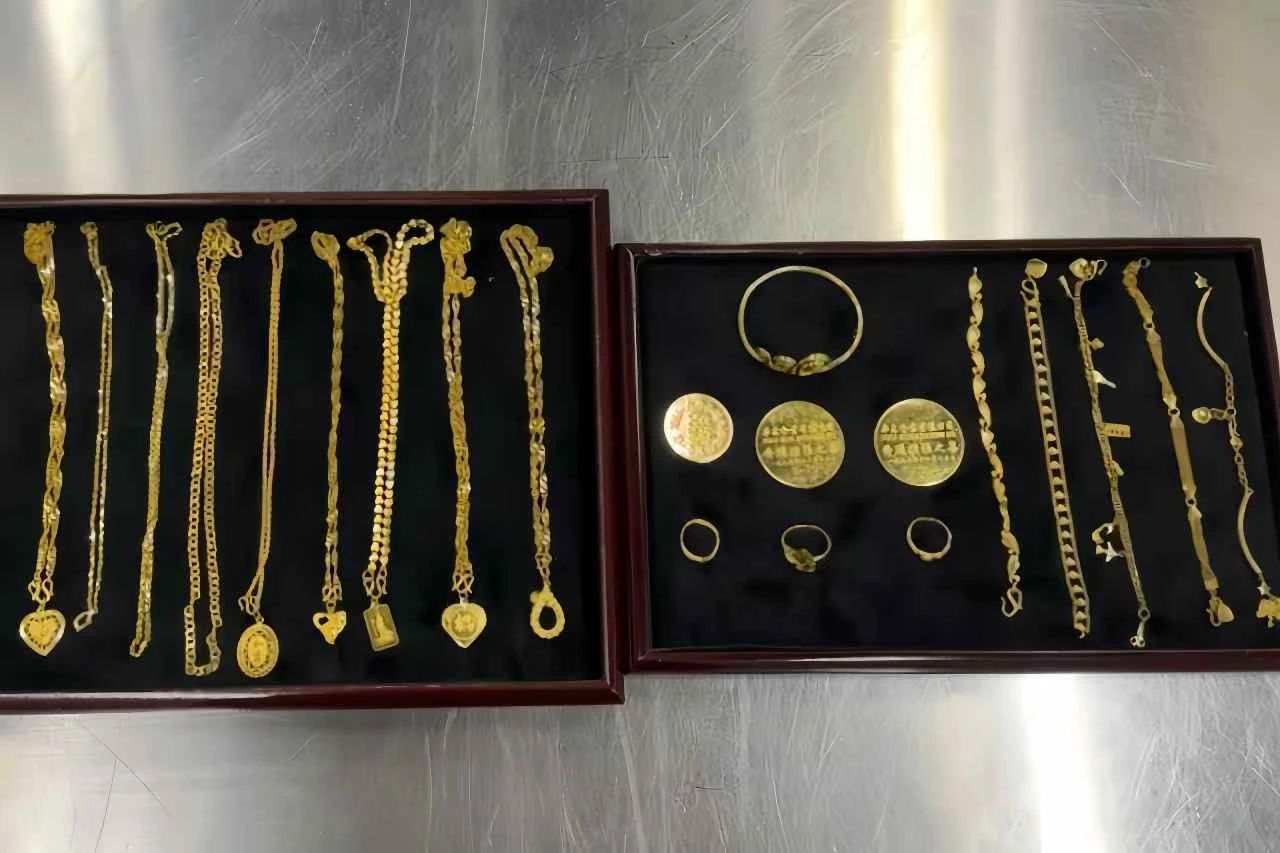 香港西九龙站海关查获一批超量足金制品-中新网