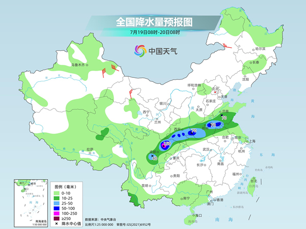 黄淮等地强降雨短暂减弱后再增强 北方高温发展增多