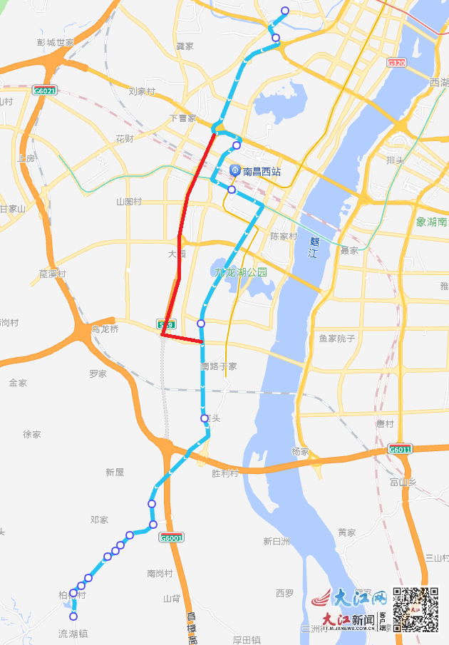 10月1日起 南昌这3条公交线路将调整 