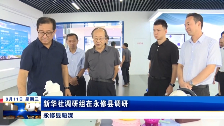 新华社调研组在永修县调研，孙金淼陪同