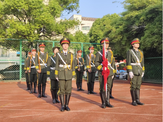 九江市第三中学举行升国旗仪式
