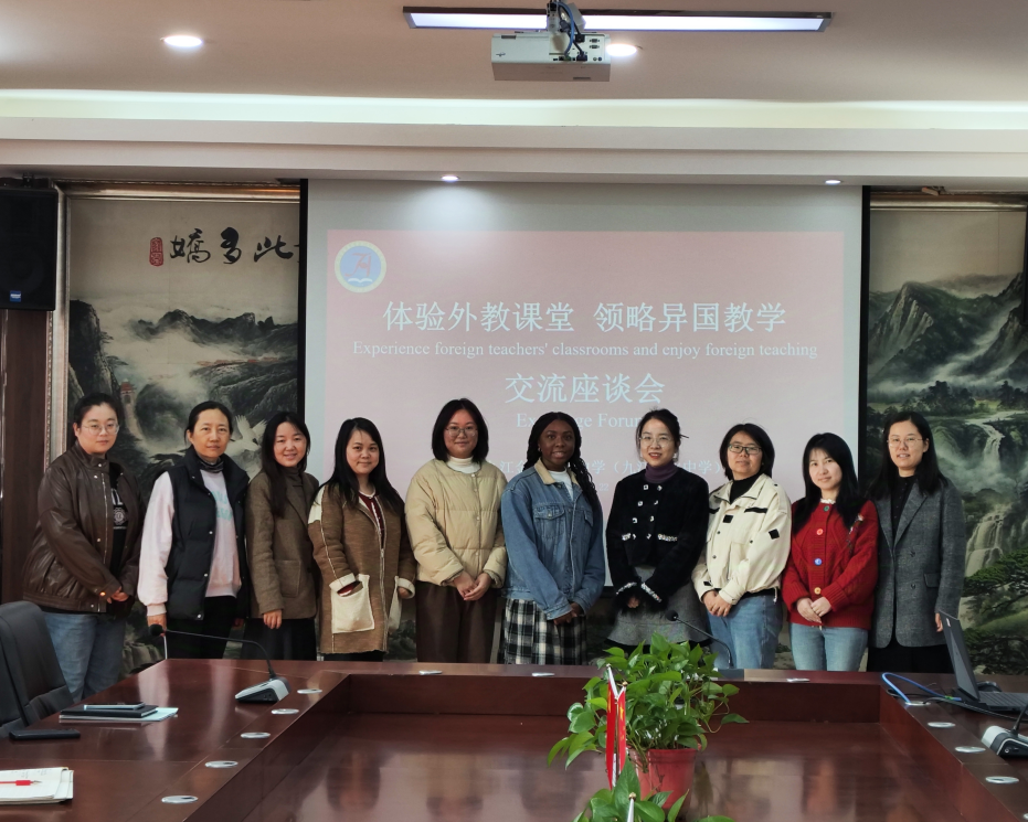 九江金安高级中学(九江石化中学)开展外教课堂观摩活动