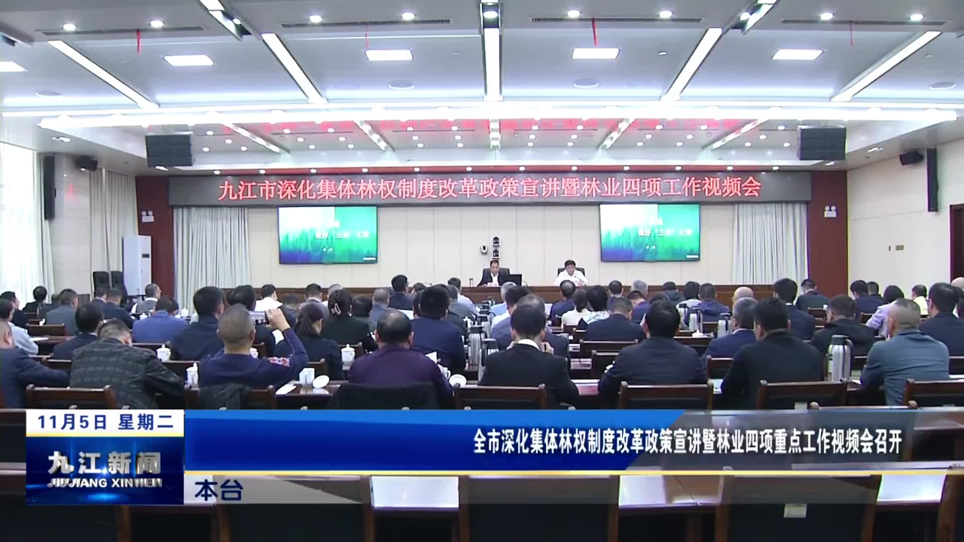 全市深化集体林权制度改革政策宣讲暨林业四项重点工作视频会召开