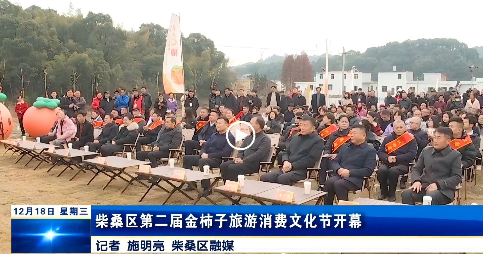 柴桑区第二届金柿子旅游消费文化节开幕，孙金淼出席