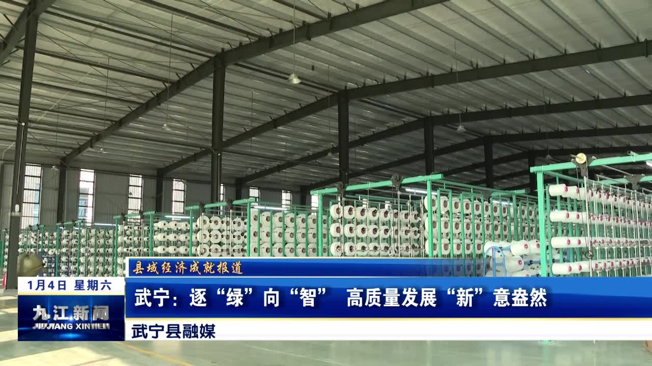 【县域经济成就报道】武宁：逐“绿”向“智”  高质量发展“新”意盎然