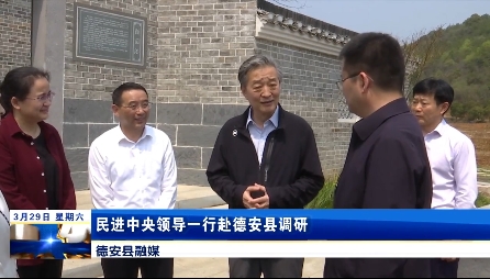 民进中央领导一行赴德安县调研