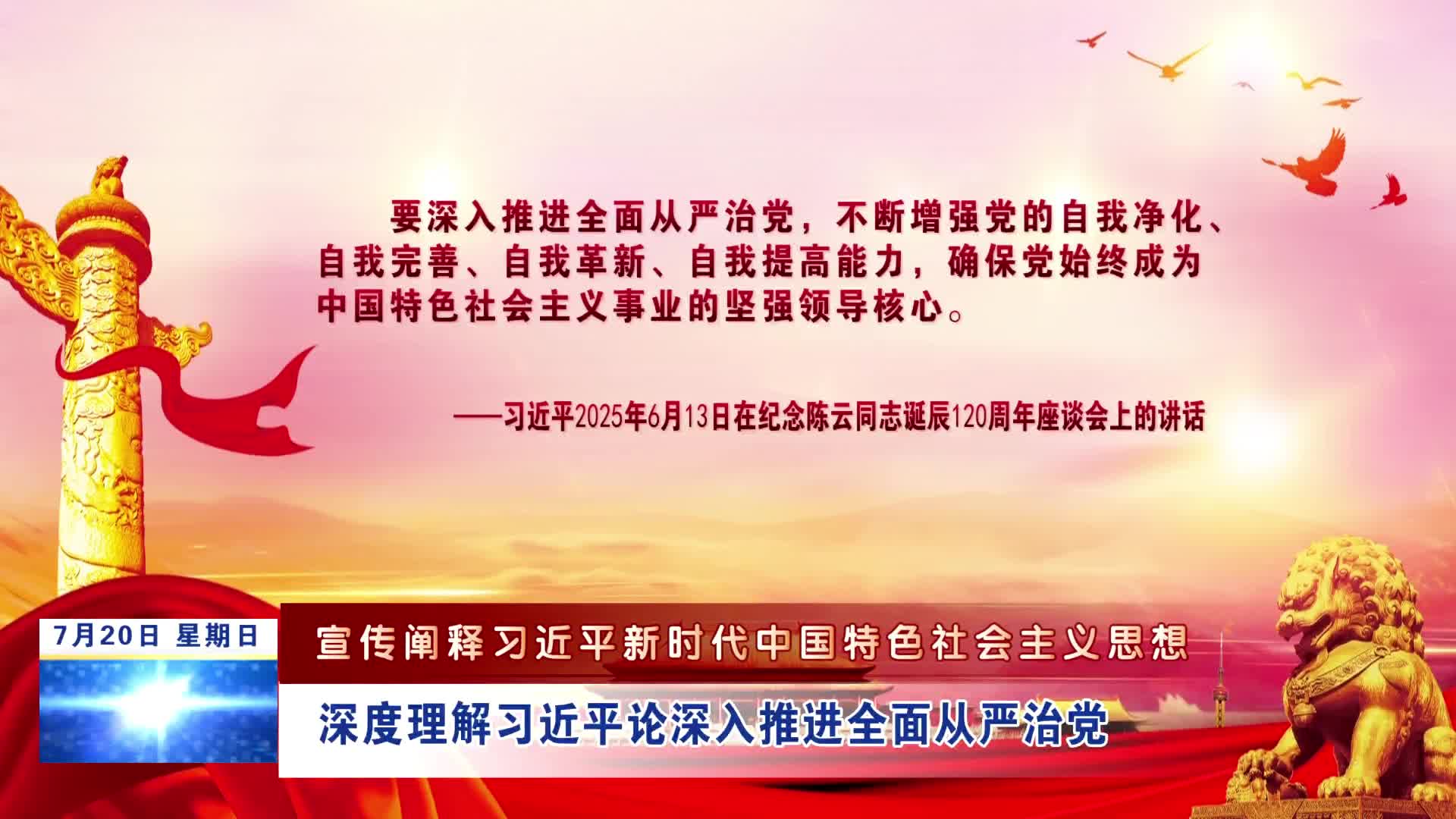【宣传阐释习近平新时代中国特色社会主义思想】深度理解习近平论深入推进全面从严治党