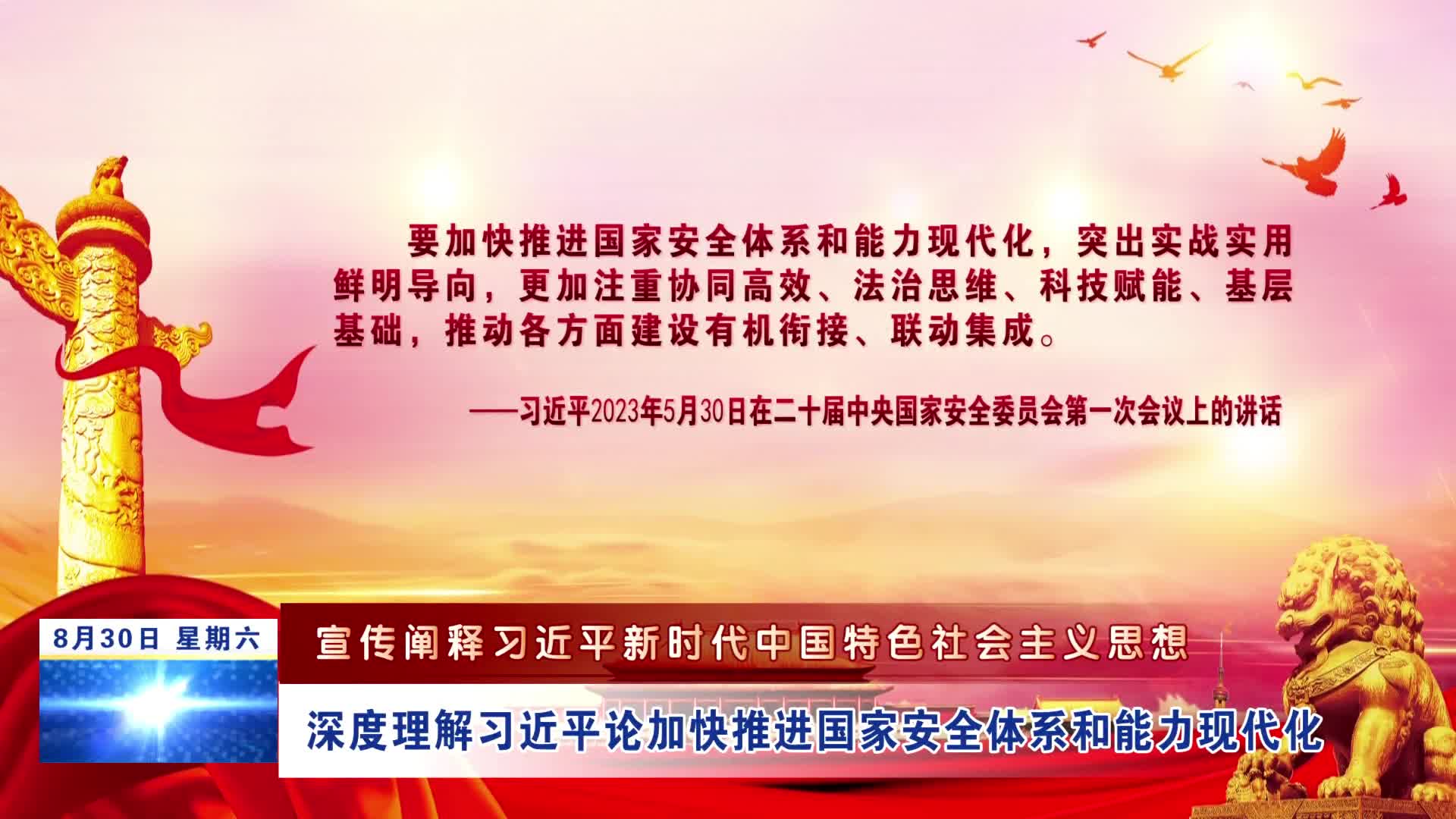 【宣传阐释习近平新时代中国特色社会主义思想】深度理解习近平论加快推进国家安全体系和能力现代化