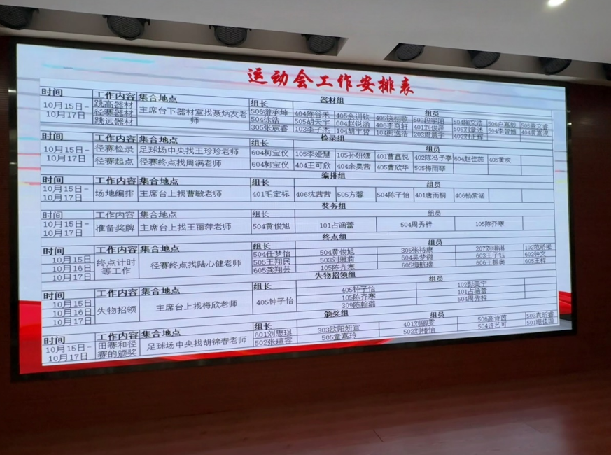 九江实验中学召开学生会干部培训会